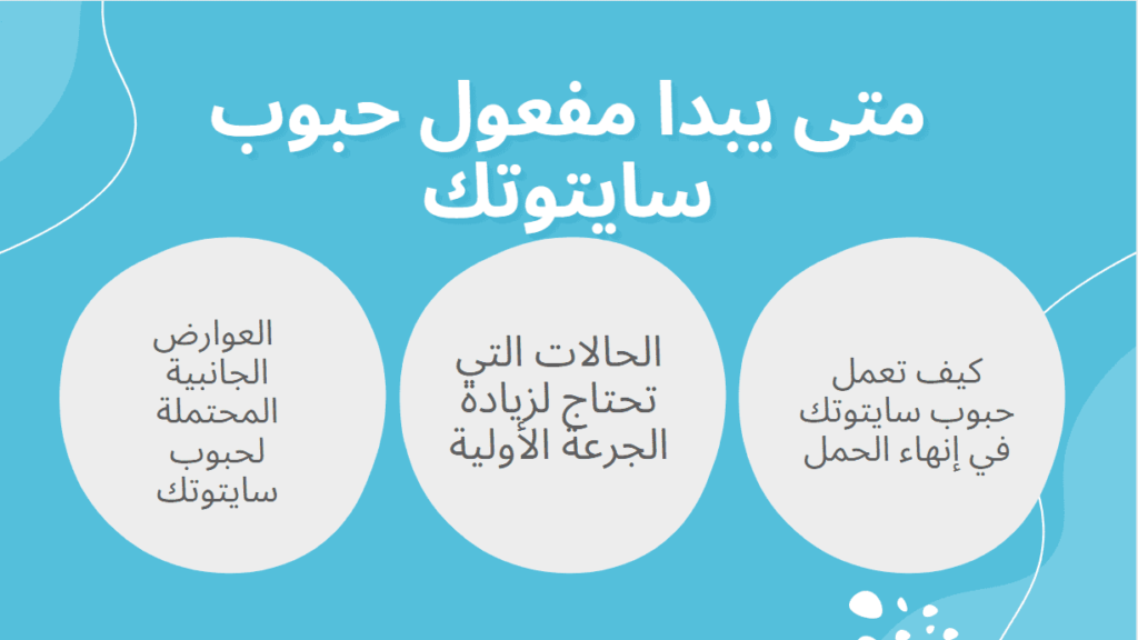 متى يبدا مفعول حبوب سايتوتك 200 4 متى يبدا مفعول حبوب سايتوتك